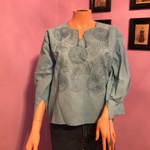 100% Cotton Mexican style blouse